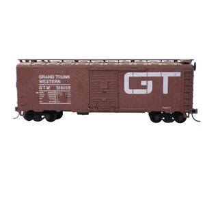 Grand Trunk Western GTW 516158 Brown HO Scale Train Rail Car